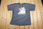 Vintage 1990s Noah's Ark "The Ark Is Sinking" T Shirt Made In USA