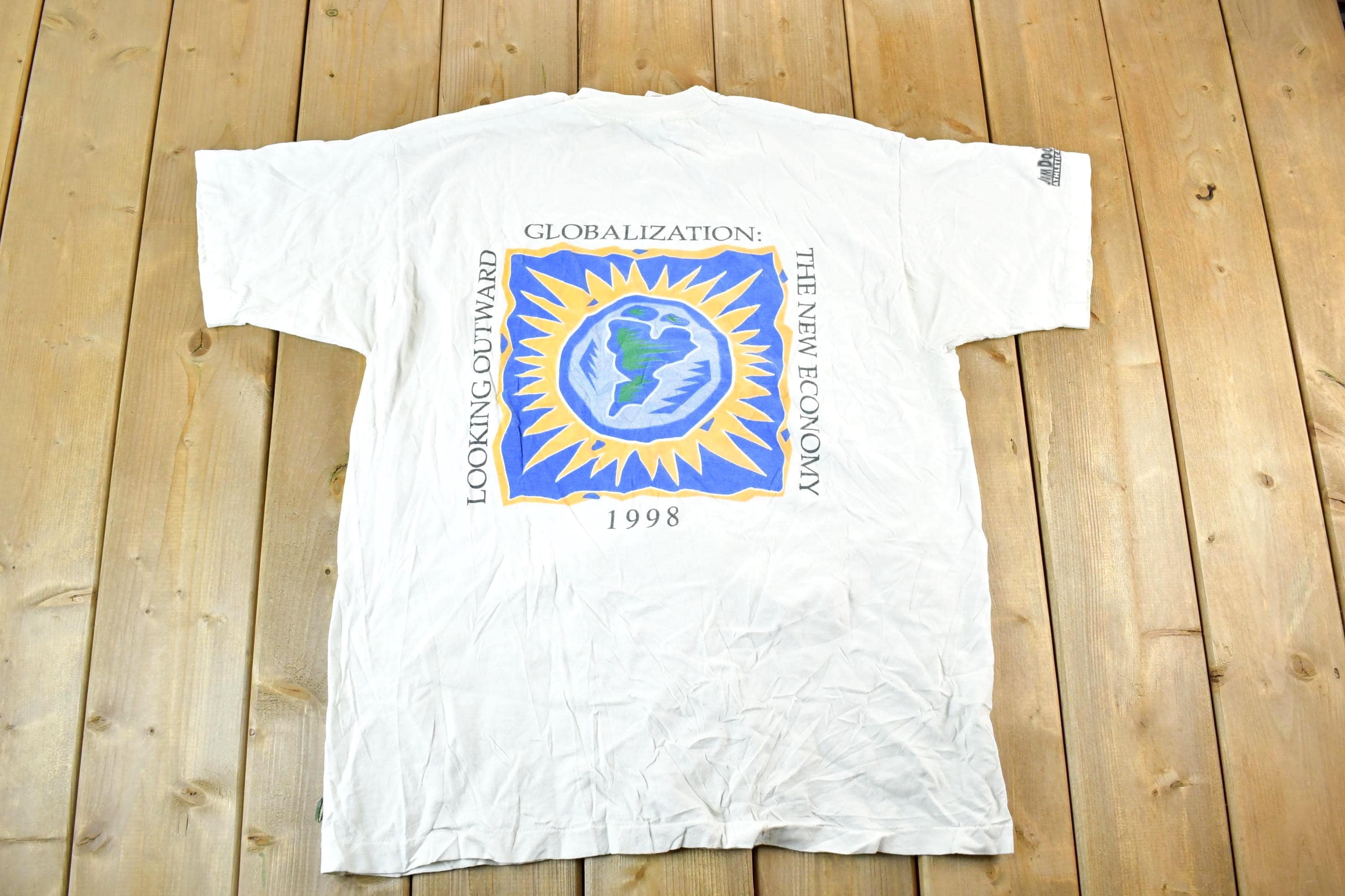 Vintage 1998 The CGI Alaska Academic Decathlon Souvenir T-Shirt Mens L