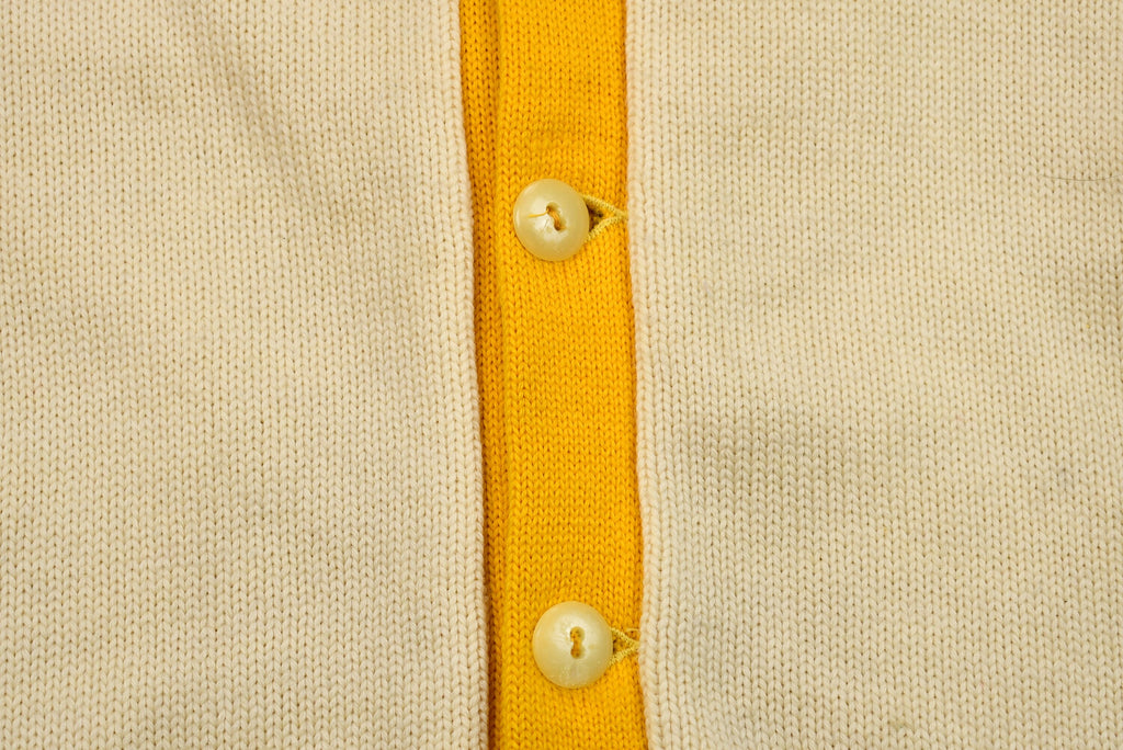 Vintage 1950s St.Ignatius Letterman Knit Cardigan Sweater