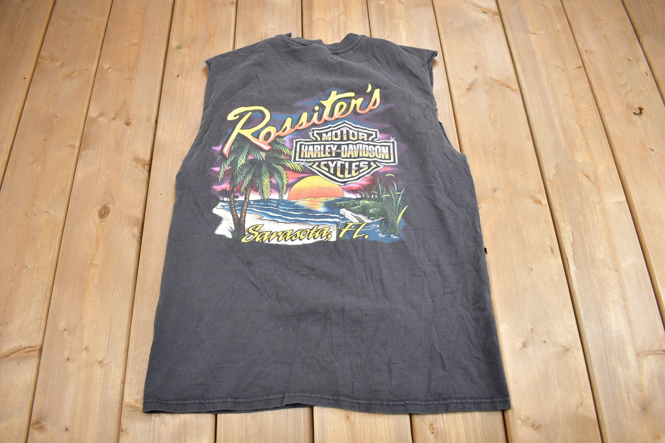 Vintage 1997 Rossiter's Harley Davidson Sarasota Florida T-Shirt