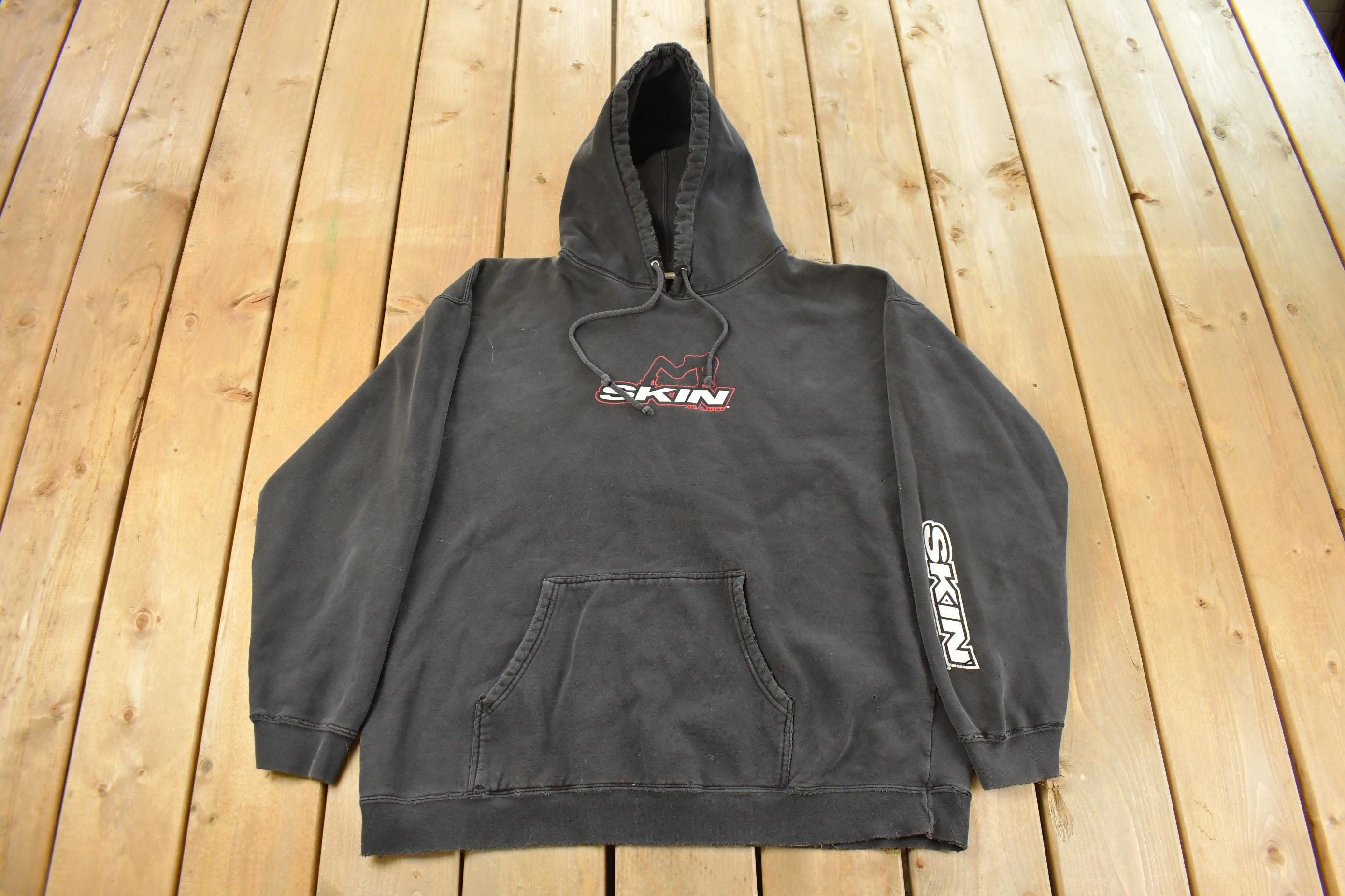Vintage 1990s Skin Industries Hoodie Men's XL