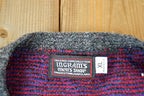 Vintage 1980s Ingrams Mens Shop Knit Abstracy Pattern Perfect Mild Distress Cardigan Sweater Made In USA