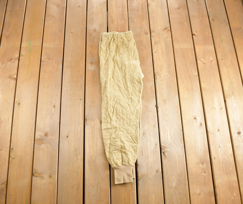 Vintage 1990s Cream Insulated Snow Pants Size L