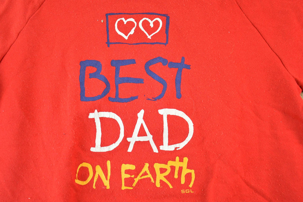 Vintage 1990s Best Dad On Earth Cute Crewneck Sweater