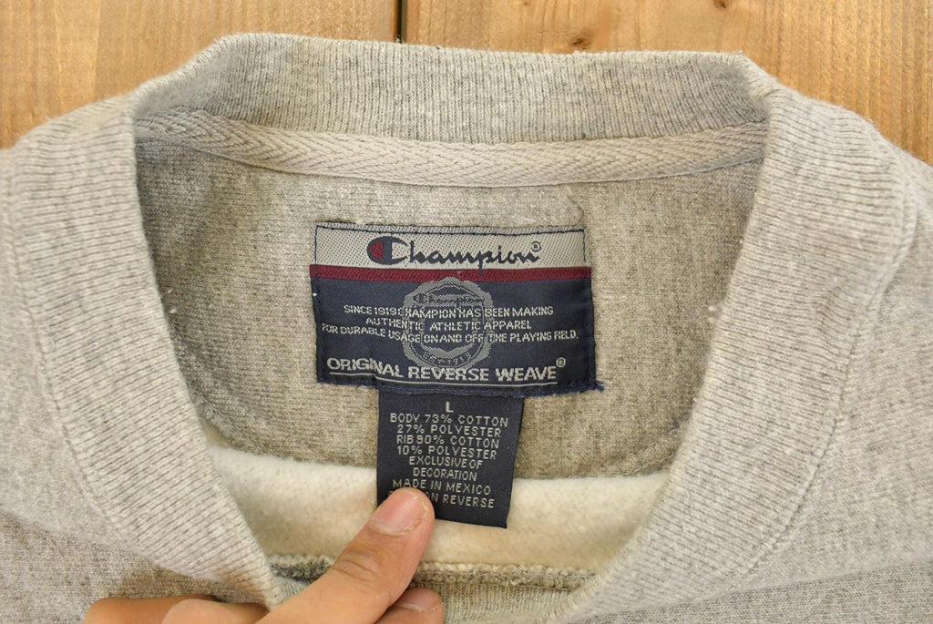 Vintage 1990s William & Mary University Collegiate Champion Reverse Weave Crewneck Sweatshirt Men's Large