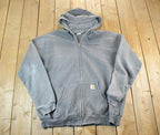 Vintage Y2K Distressed Carhartt Full Zip Hoodie Sweatshirt Mens XXL