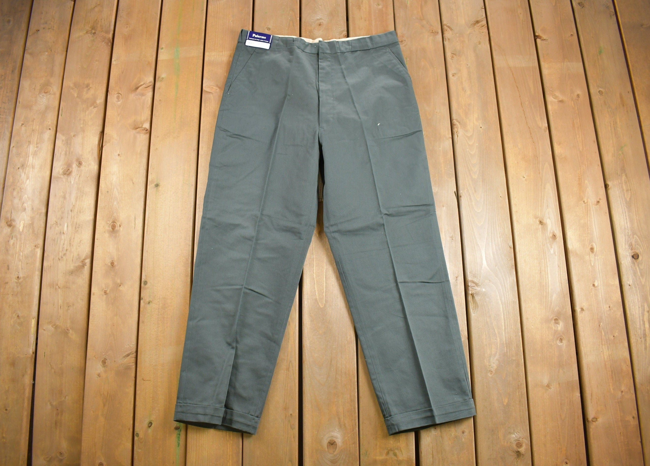 Deadstock Vintage 1980s Palermo Pleated Trousers Size 37 x 29.5