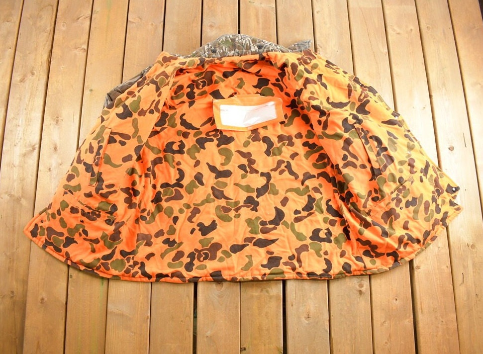 Vintage 1990s Realtree Reversible Puffer Hunting Jacket
