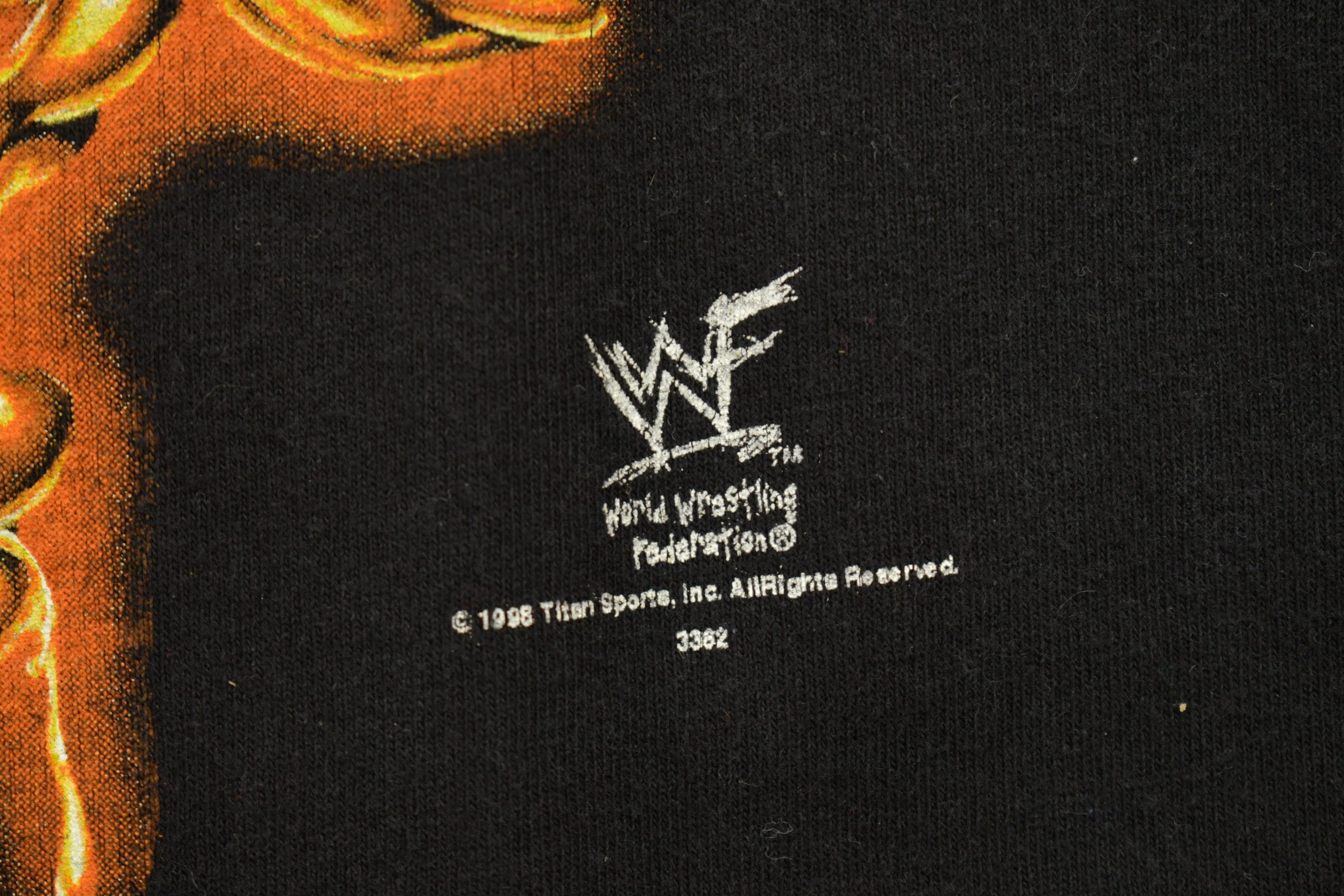 Vintage 1998 The Rock Know Your Role Graphic T Shirt