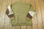 Vintage 1990s PTI Fashion Knit Abstract Pattern Crewneck Sweater