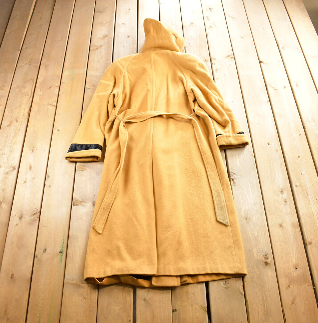 Vintage 1980s Shiff Wool Button Up Long Jacket Made In Canada