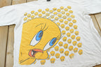 Vintage 1990s Looney Tunes Tweety Bird T-Shirt Men's XL / Cartoon Shirt / 90s Single Stitch Tee / Warner Bros / Bugs Bunny