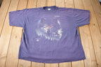Vintage 1990s Maraic Minnesota Single Stitch Wolf Face Graphic T-Shirt Size XXXL