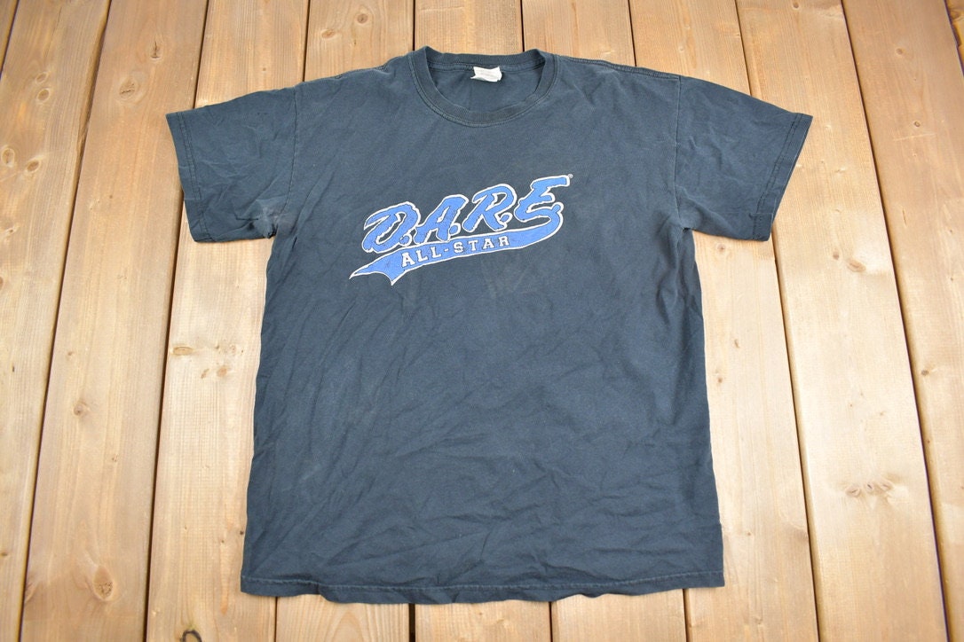 Vintage 1990s D.A.R.E. All Star Graphic T Shirt /