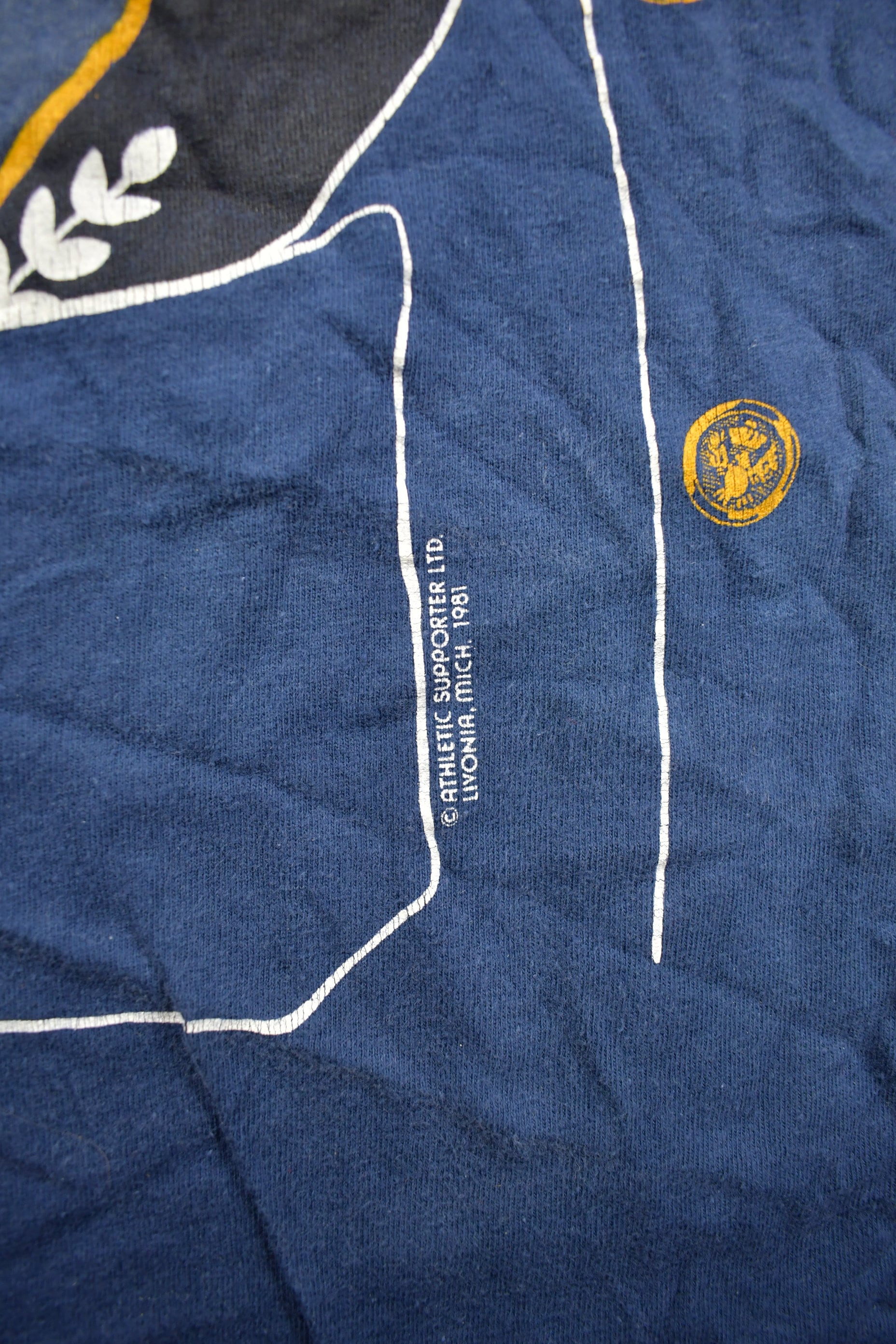 Vintage 1981 Pilot Uniform Graphic T Shirt Single Stitch