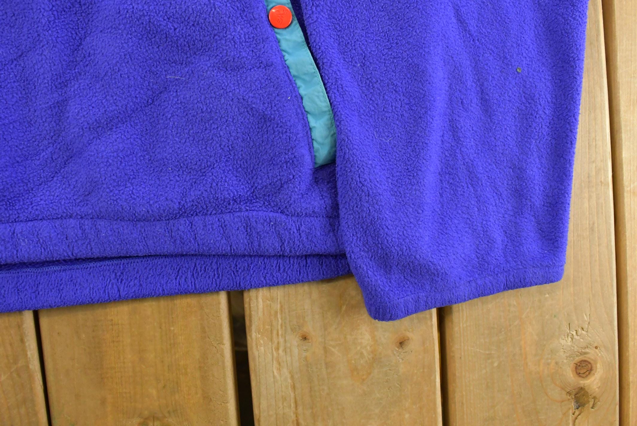 Vintage 1980s Eastern Mountain Sports EMS T Snap Fleece Sweater Men's XL /