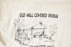 Vintage 1990s Old Mill Covered Bridge Crewneck Sweatshirt Men's M