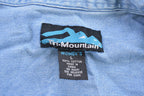 Vintage 1990s Tri Mountain Blank Denim Button Up Shirt  1990s Button Up  Vintage Denim  Basic Button Up  Jean Button Up  Jean Shirt