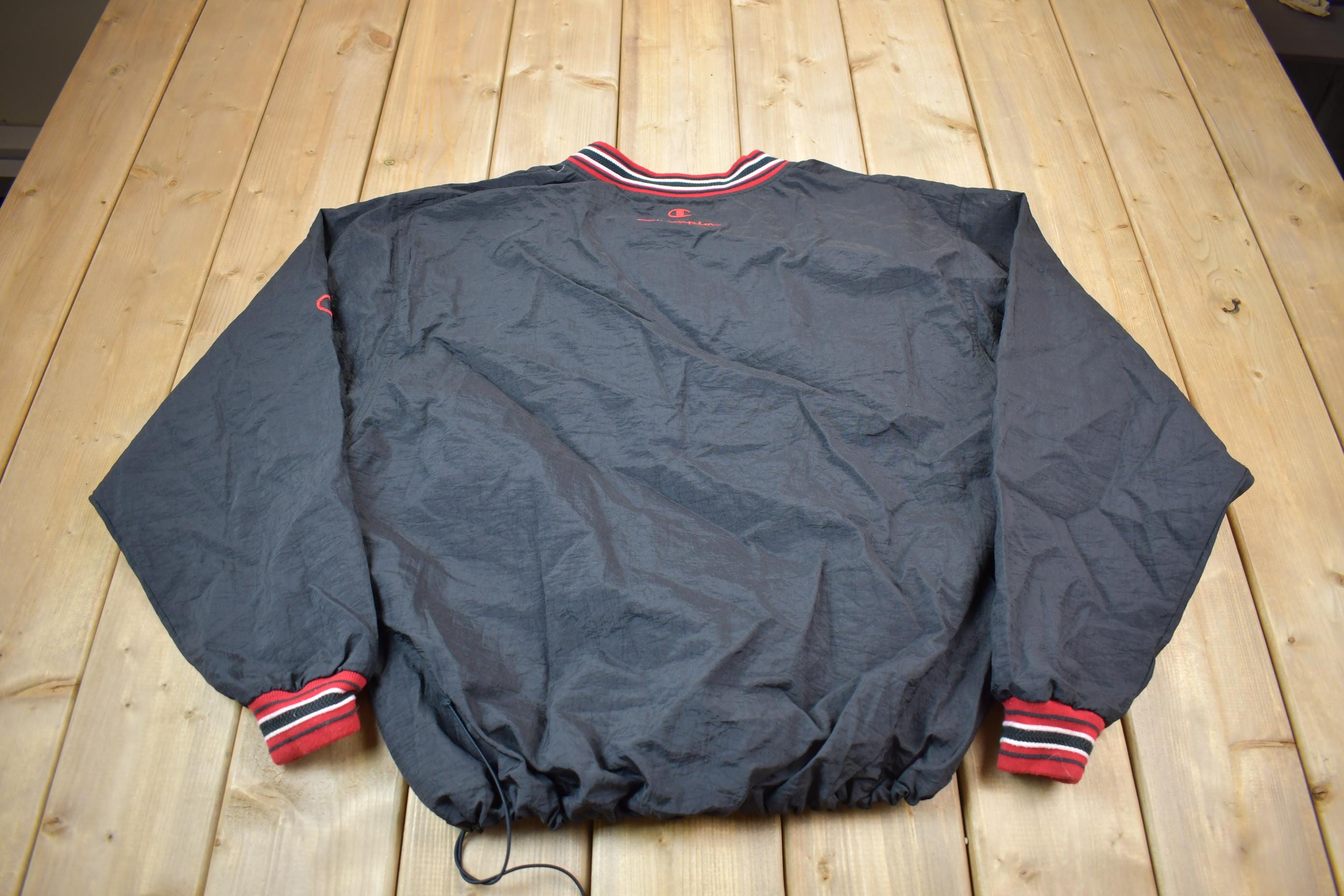 Vintage 1990s Champion Embroidered Spell Out Windbreaker