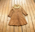 Vintage 1980s English Lady Shearling Leather Coat