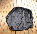 Vintage 1980s 100% Pure Virgin Wool Button Up Long Jacket Size L