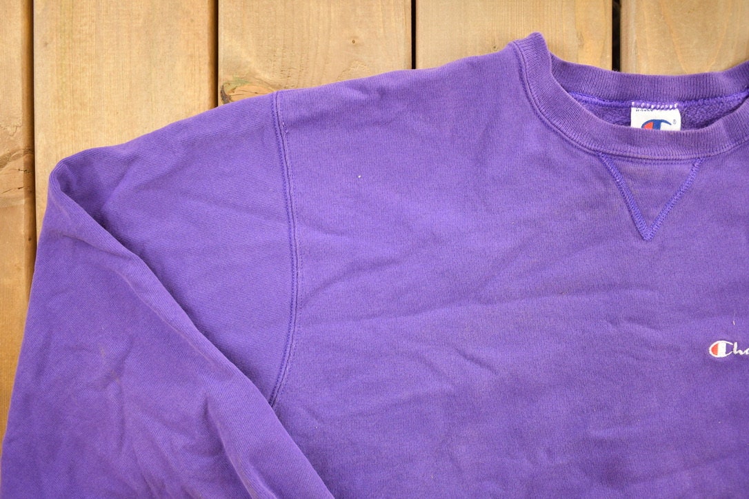 Vintage 1990s Purple Champion Reverse Weave Crewneck