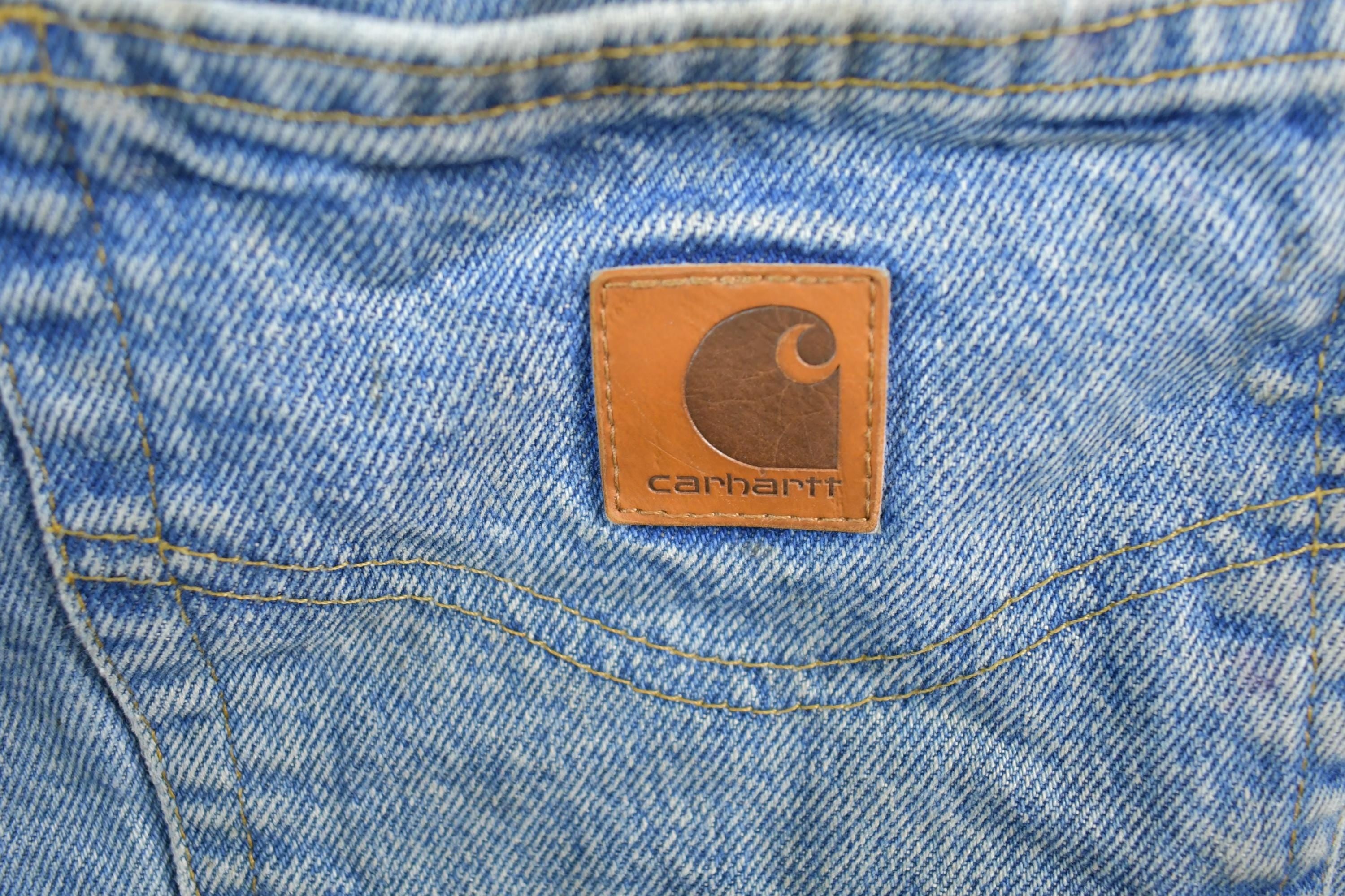 Vintage 1990s Carhartt Denim Work Jeans Size 38 x 32