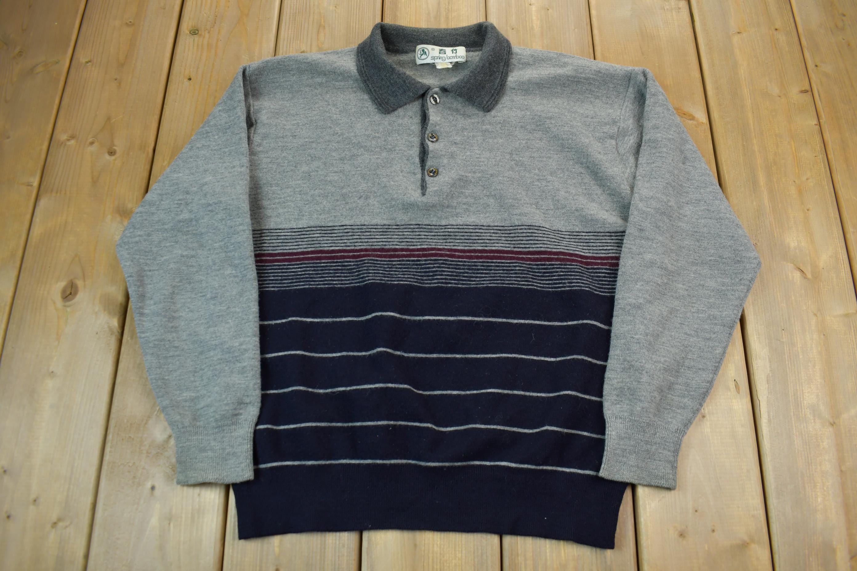 Vintage 1990s Spring Banboo striped 1