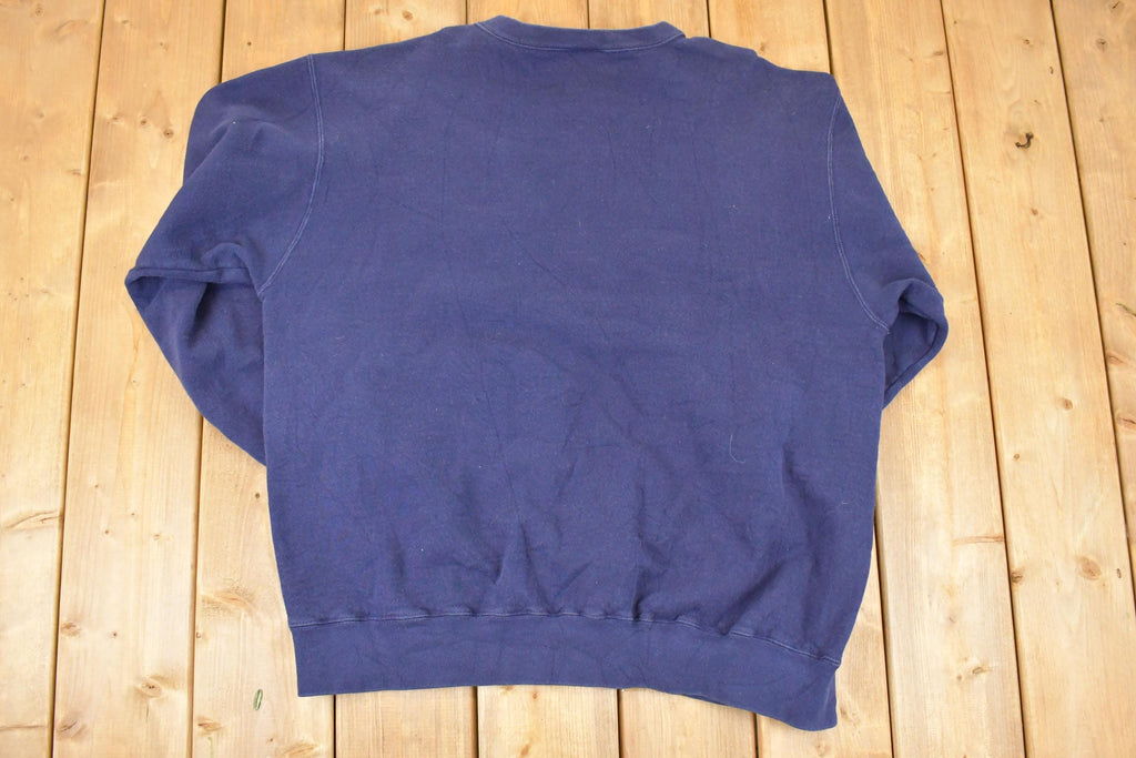 Vintage 1990s Pro Spirit Navy Blank Crewneck Sweatshirt Mens XL