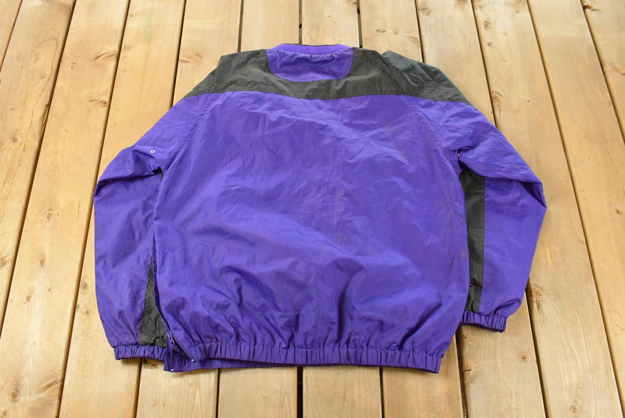 Vintage 2000s Minnesota Vikings NFL Pullover Windbreaker Jacket Men's Medium