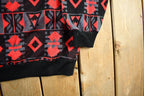 Vintage 1990s Abstract Pattern Knit Crewneck Sweater Men's Small /