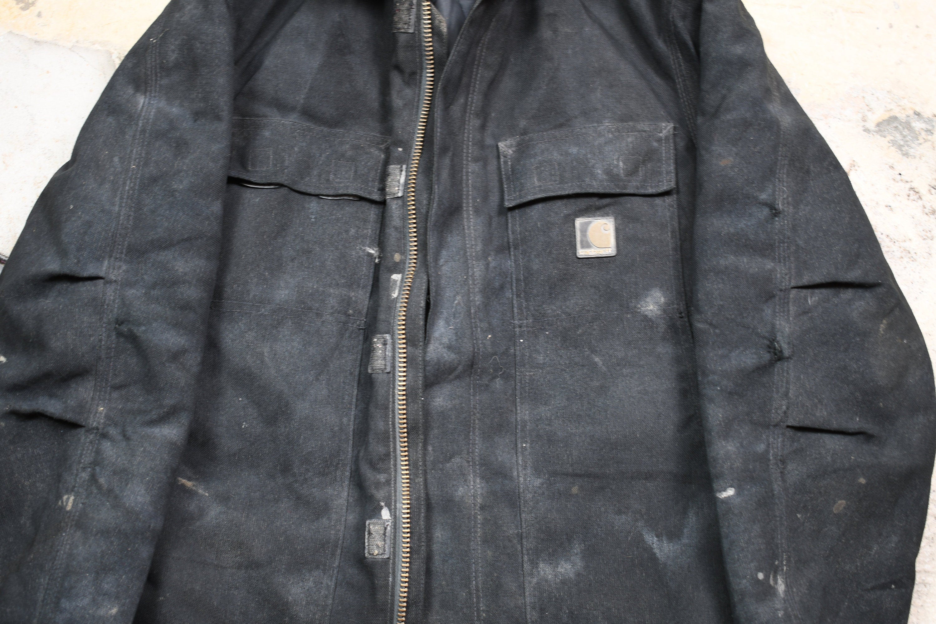 Vintage 1990s Carhartt Full Zip Workwear Chore Coat