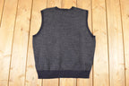 Vintage 1990s Polo By Ralph Lauren Abstract Wool Knit V Neck Sweater Vest Mens L