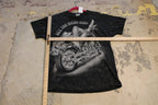 Vintage 1990s All The Right Stuff Biker Babe All Over Print T-Shirt