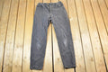 Vintage 1990s Lee Black Wash Denim Jeans Size 32 x 30 / Vintage Denim / Vintage Levis / Made In USA / Retro Jeans