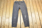 Vintage 1990s Lee Black Wash Denim Jeans Size 32 x 30 / Vintage Denim / Vintage Levis / Made In USA / Retro Jeans
