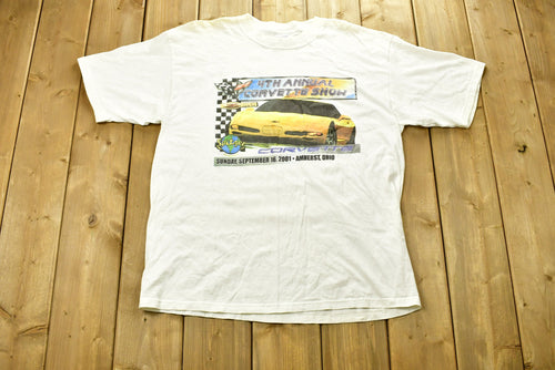 Vintage 2001 Corvette Show Graphic T-Shirt / Sportscar Graphic / 90s / Streetwear / Retro Style / Vintage Corvette