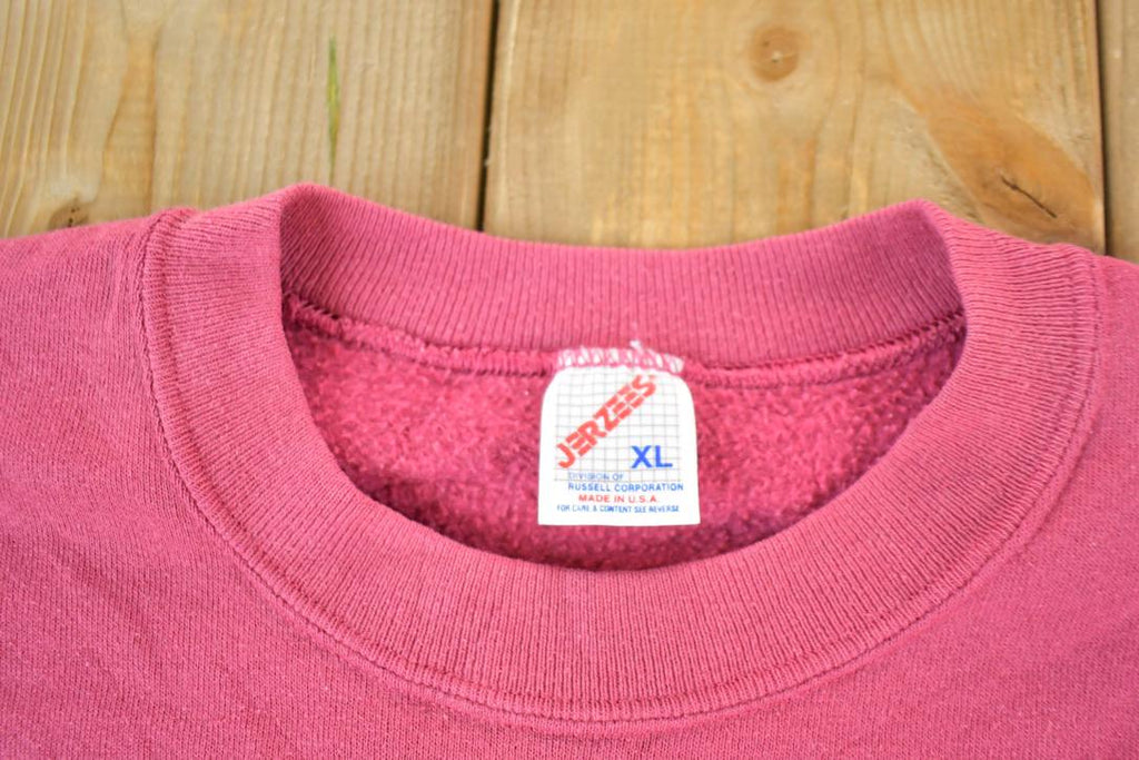 Vintage 1990s Abstract Floral Souvenir Crewneck Sweatshirt Made In USA