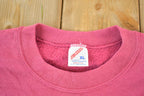 Vintage 1990s Abstract Floral Souvenir Crewneck Sweatshirt Made In USA