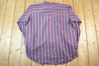 Vintage 1980s Ely Cattleman Western Style Button Up Shirt Mens XL