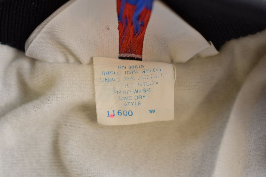 Vintage 1980s West Ark Nashville Music City Satin Bomber Jacket