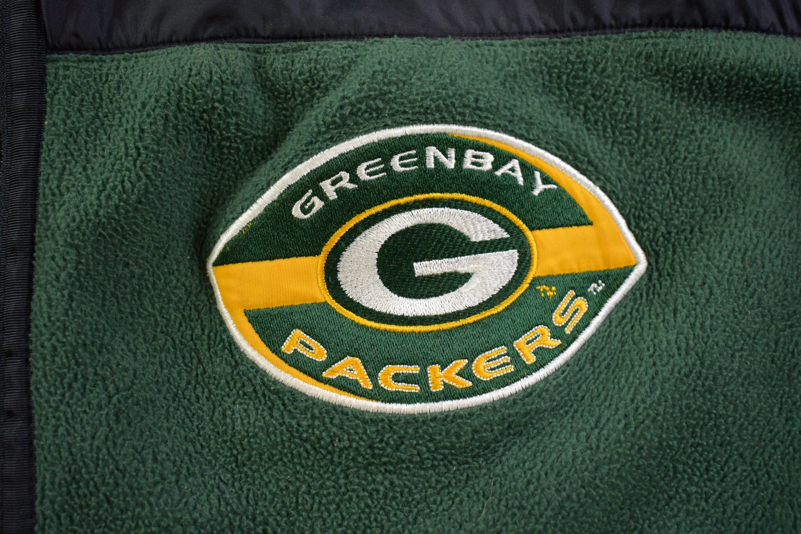 Vintage 1990s Green Bay Packers Mirage NFL Zip Fleece Jacket