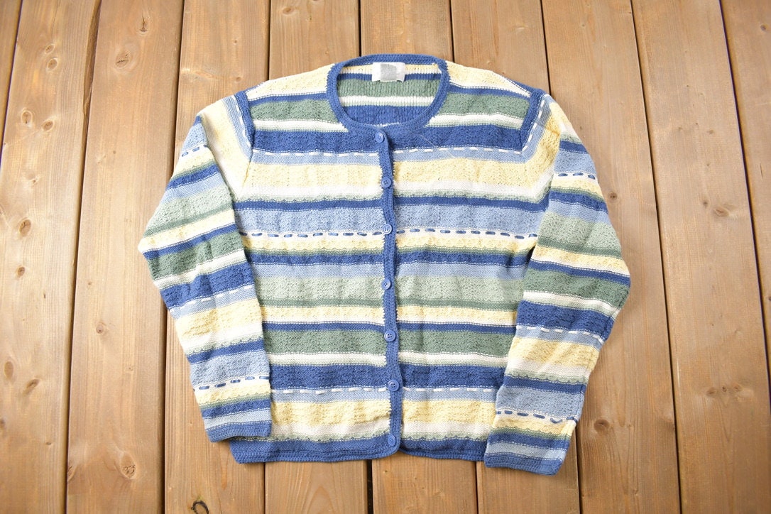Vintage 1990s Knitted Cardigan Sweater