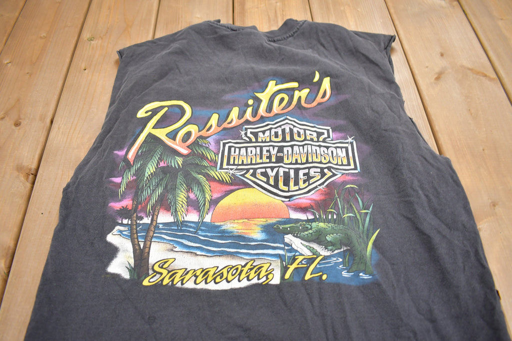 Vintage 1997 Rossiter's Harley Davidson Sarasota Florida T-Shirt