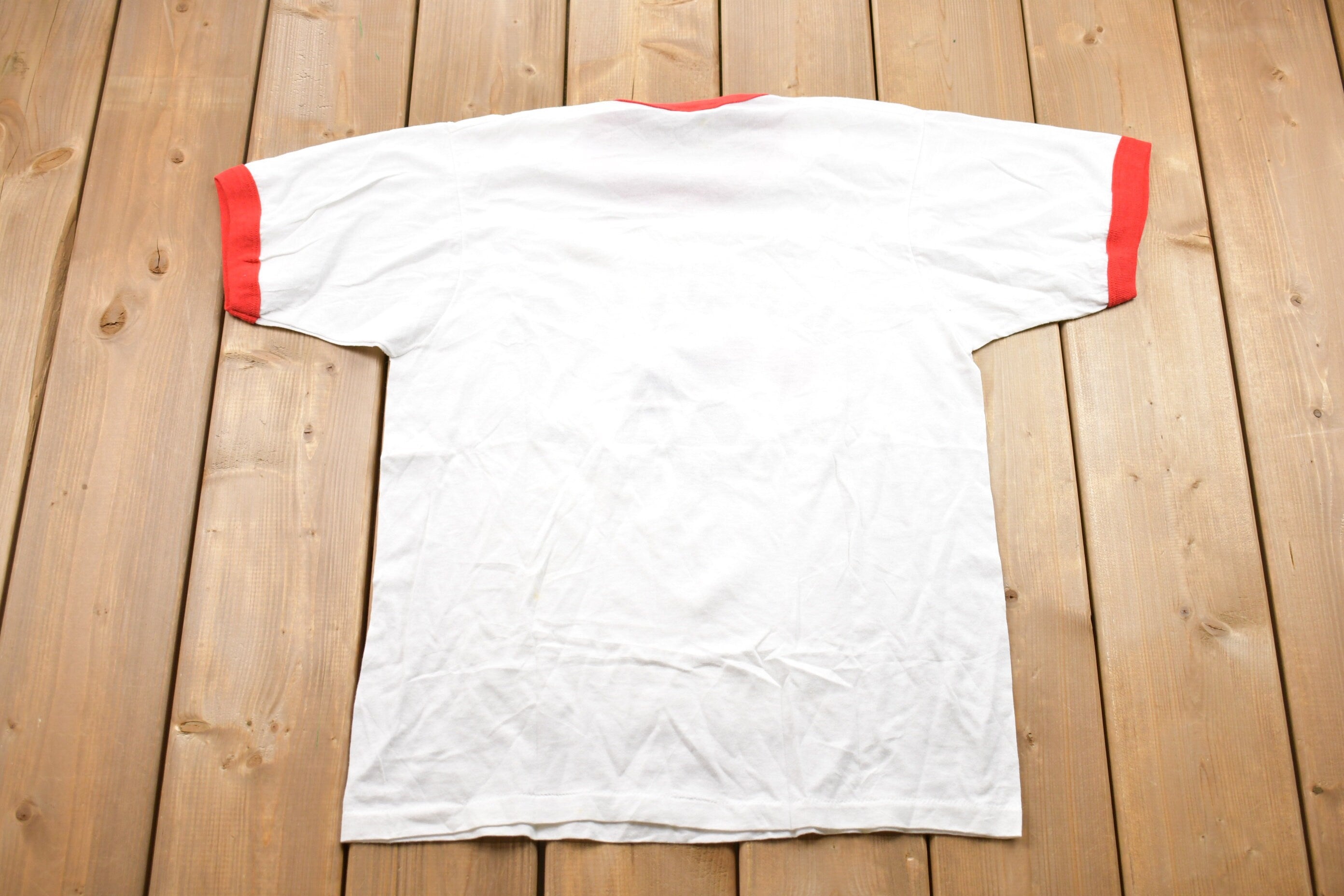 Vintage 1980s Variety Club Children's Hospital Graphic Ringer T-Shirt