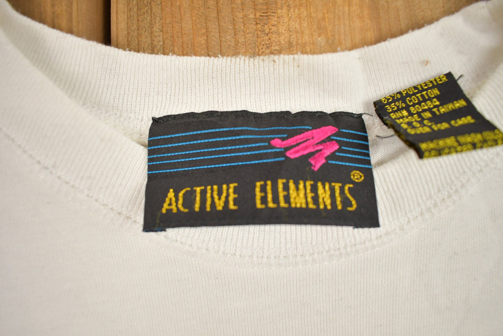 Vintage 1990s USA Active Elements Graphic T Shirt