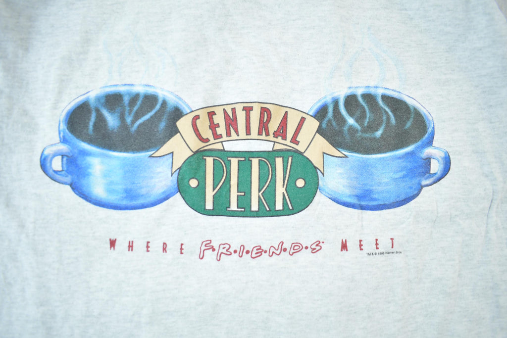 Vintage 1995 Central Perk Friends TV Promo Graphic T-Shirt Men's XL