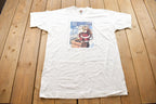 Vintage 1990s Santa Stamp Graphic T-Shirt