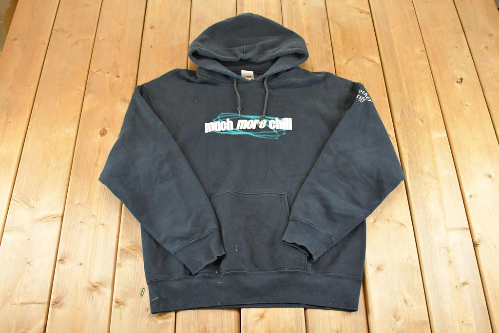 Vintage 1990s Much More Chill Souvenir Hoodie Sweatshirt Men's M / 90s Crewneck / Travel Vacation Sweater / Vintage Sweatshirt