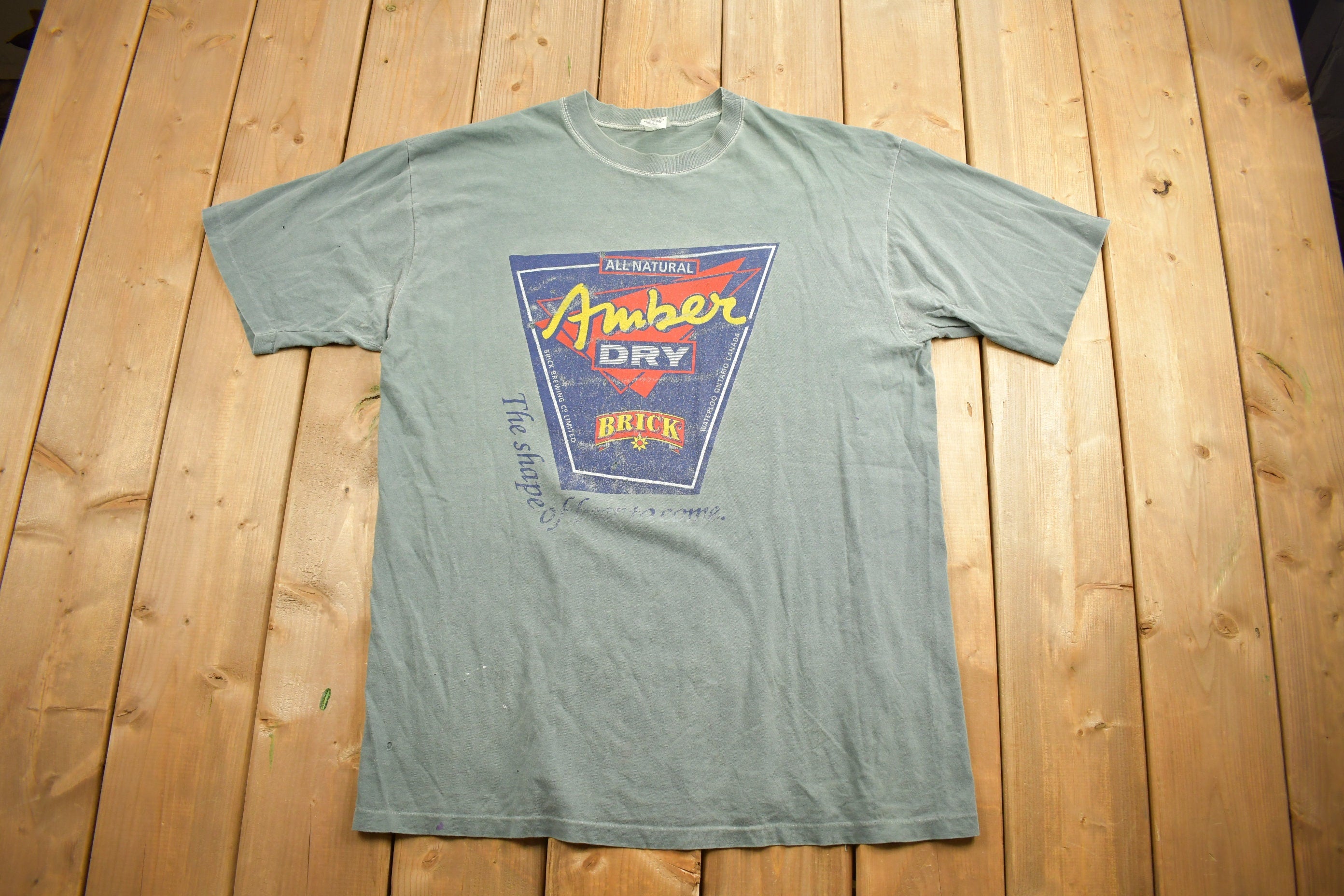 Vintage 1990s Amber Dry Brick Souvenir T Shirt